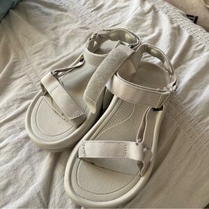 Grey Teva sandals